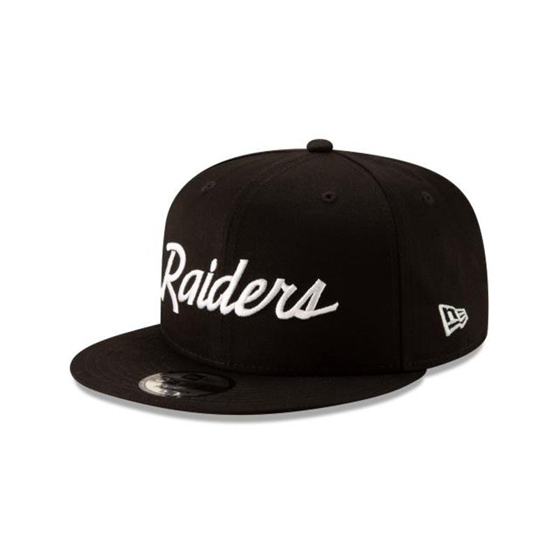 NFL Las Vegas Raiders Basic 9Fifty Snapback (OTA5744) - Black New Era Caps